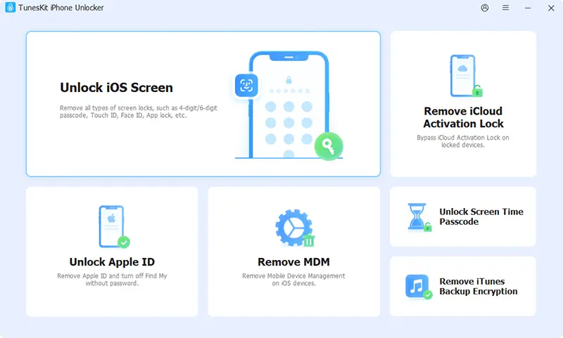 Screenshot 2 of TunesKit iPhone Unlocker