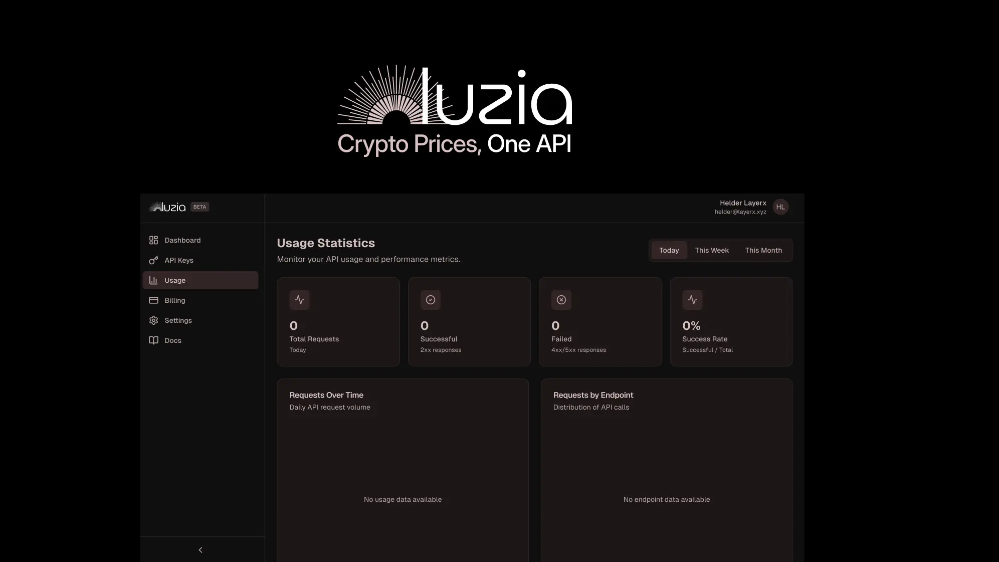 Screenshot 1 of Luzia API