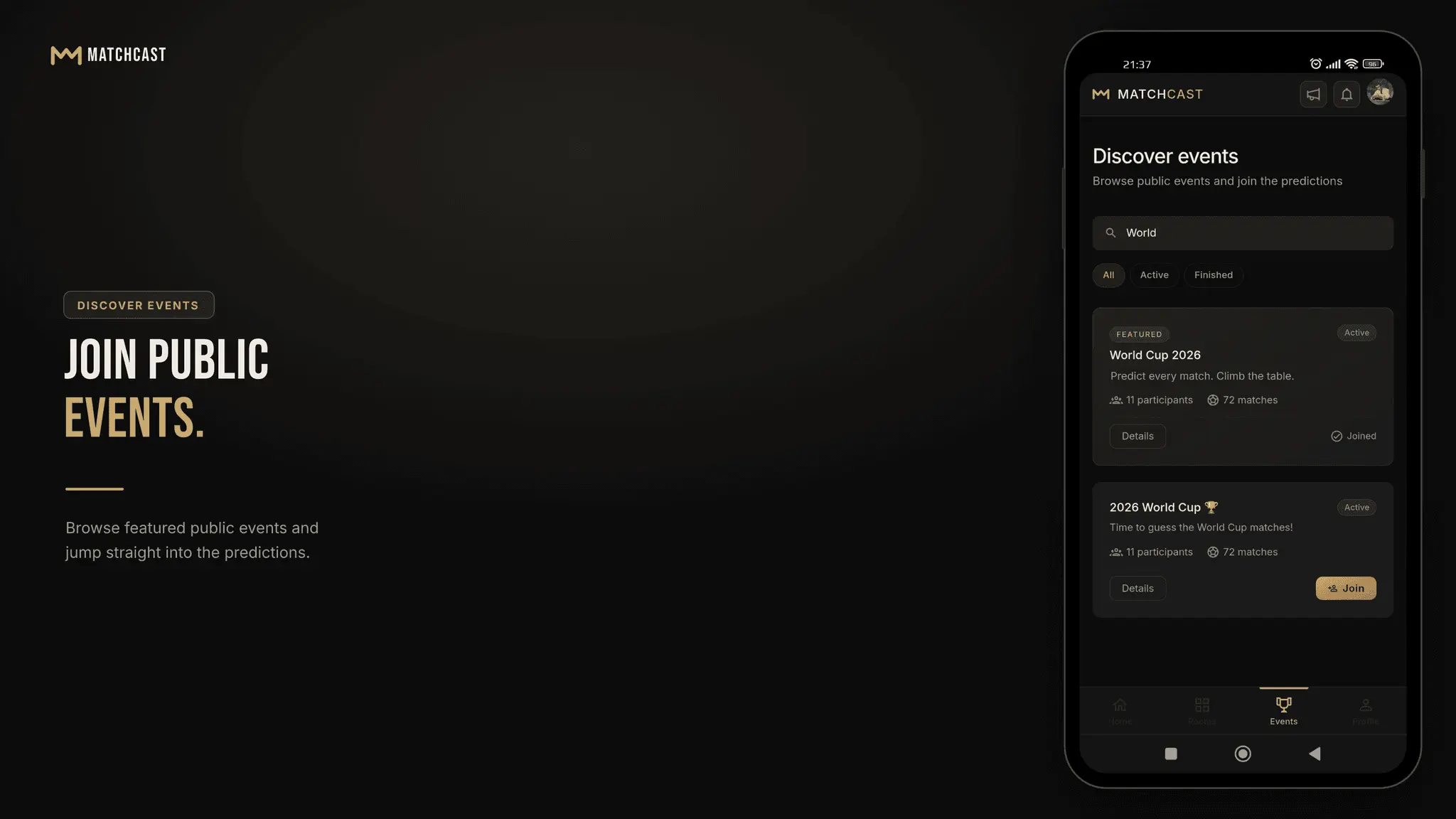 Screenshot 2 of Matchcast
