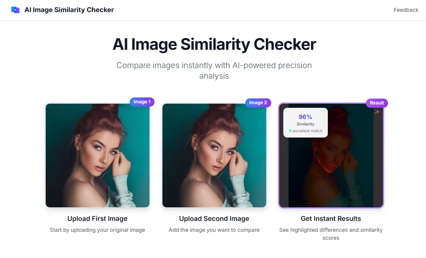 Screenshot 1 of AI Image Similarity Checker