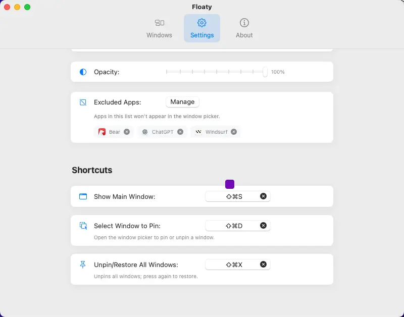 Screenshot 4 of Floaty - Keep Any Window Always on Top