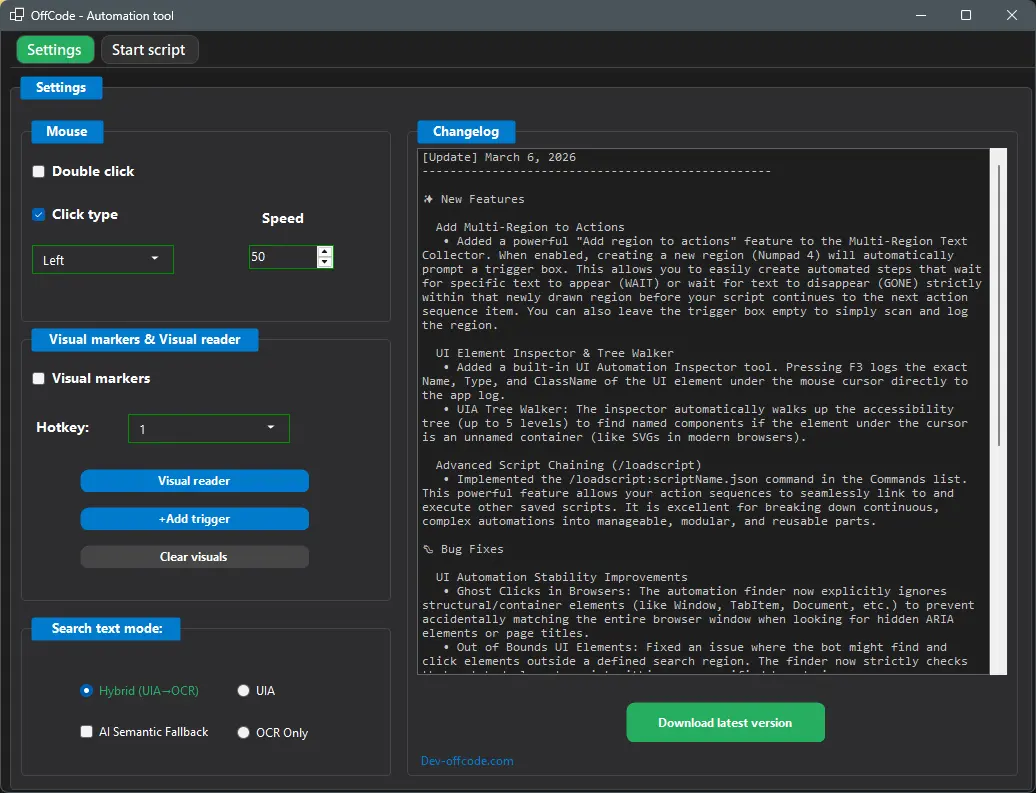 Screenshot 2 of OffCode Automation tool | AI Powered