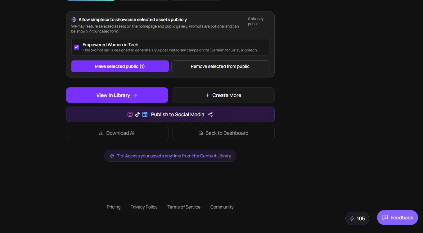 Screenshot 3 of simplecx (built by Retink)