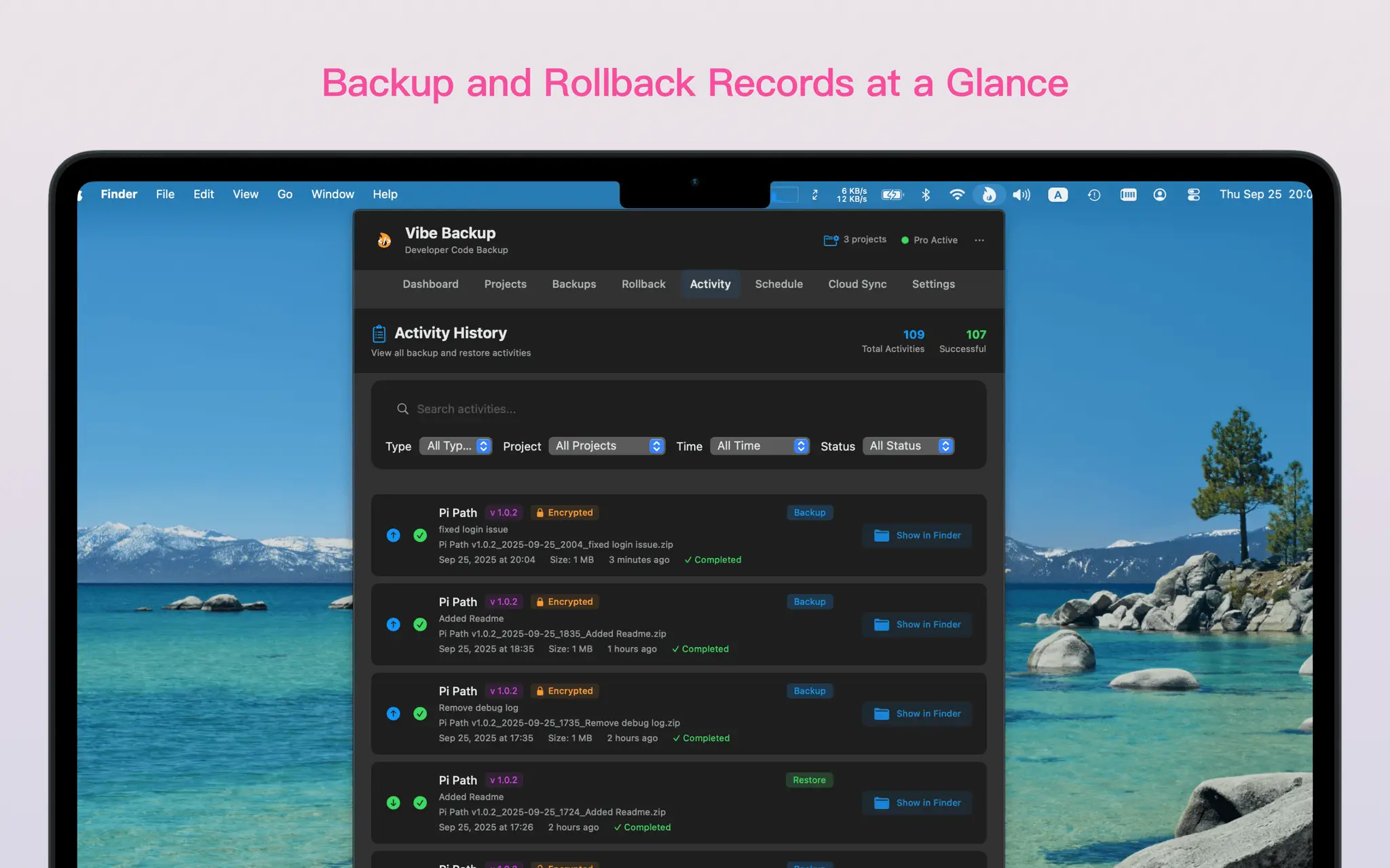 Screenshot 6 of Vibe Backup