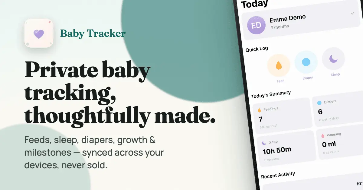 Screenshot 1 of Baby Tracker & Newborn Log