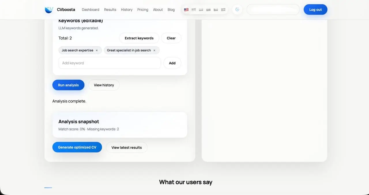 Screenshot 1 of CVboosta