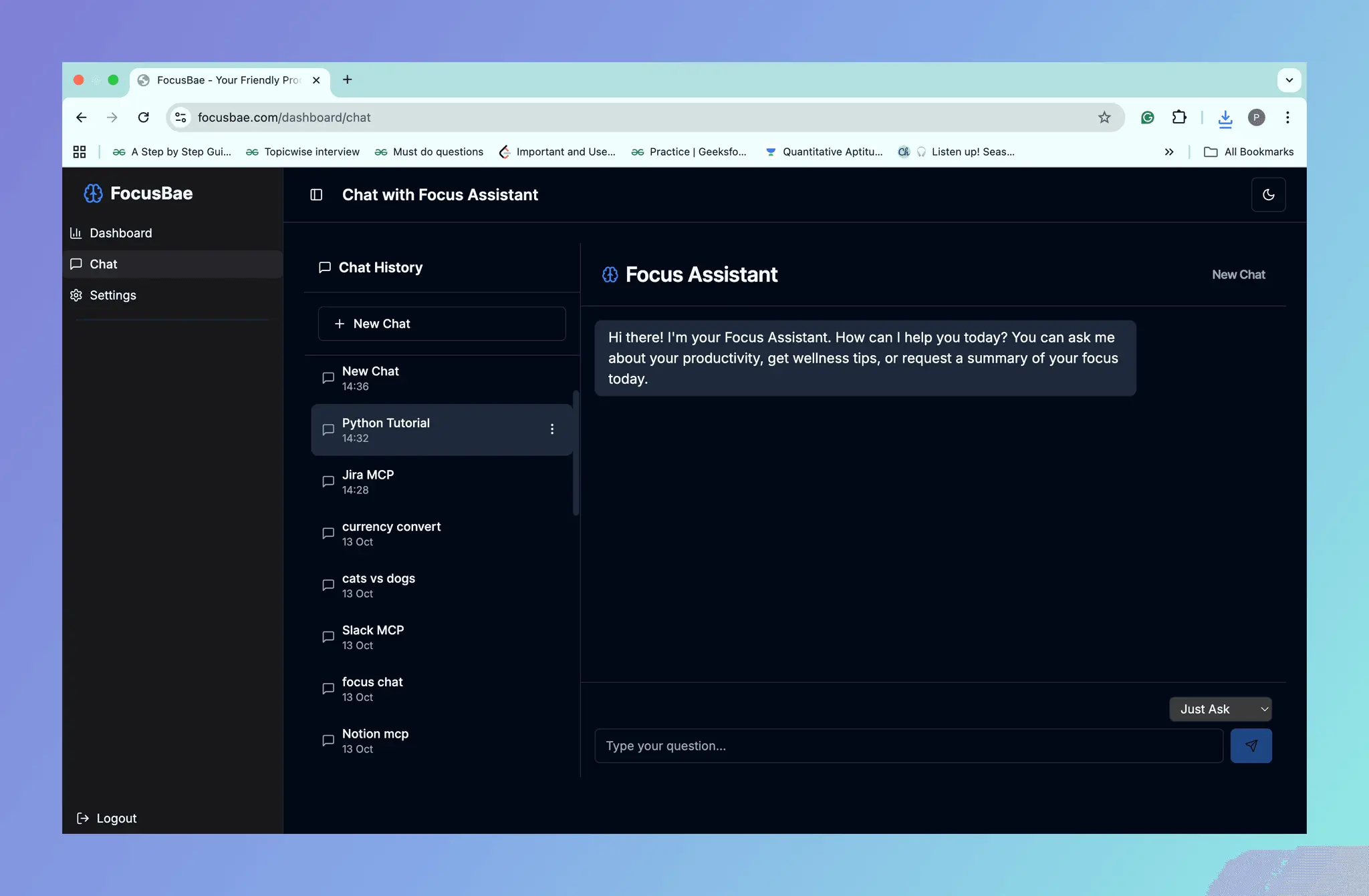 Screenshot 5 of FocusBae - Your Friendly Assistant