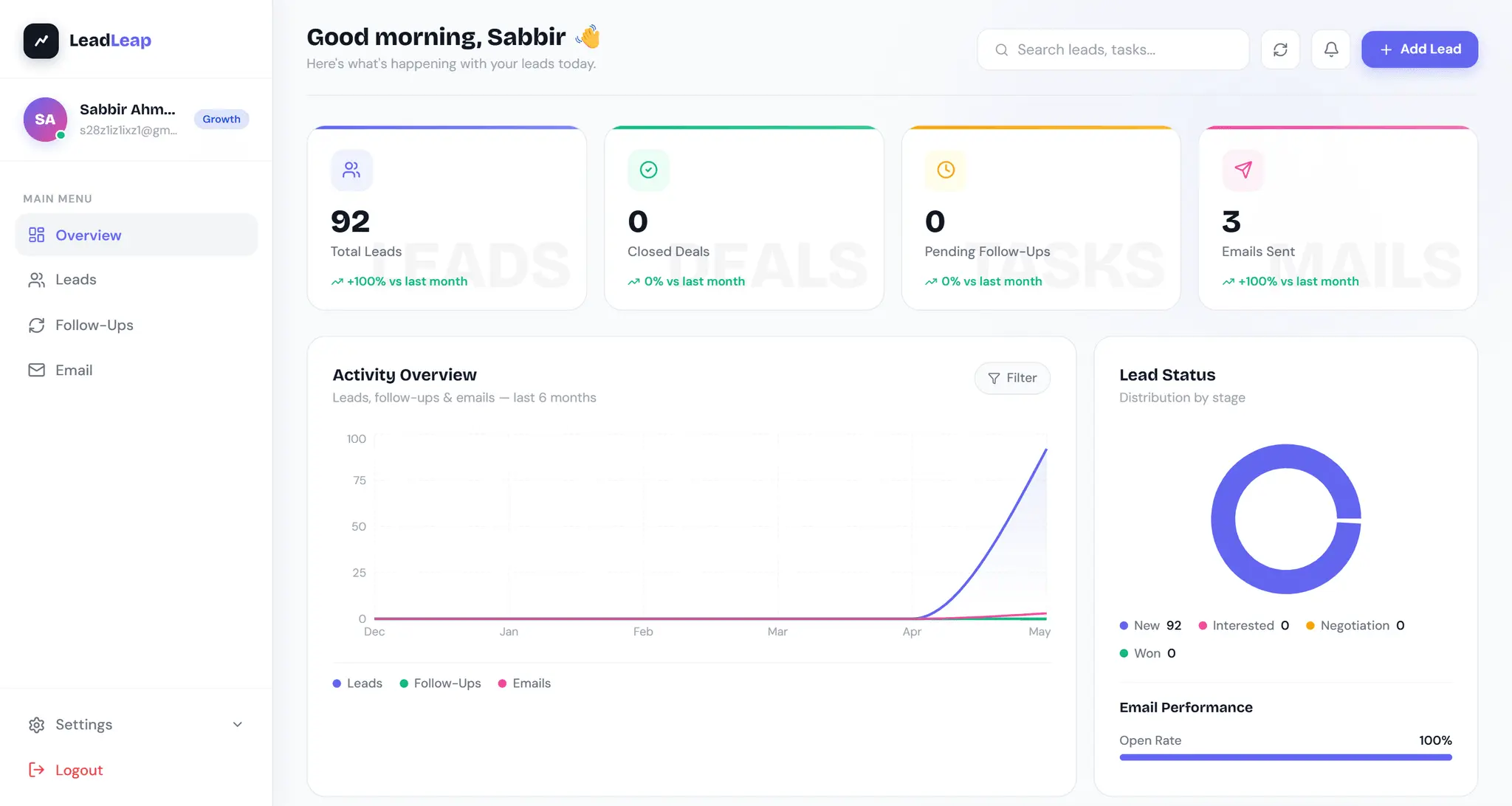 Screenshot 2 of LeadLeap
