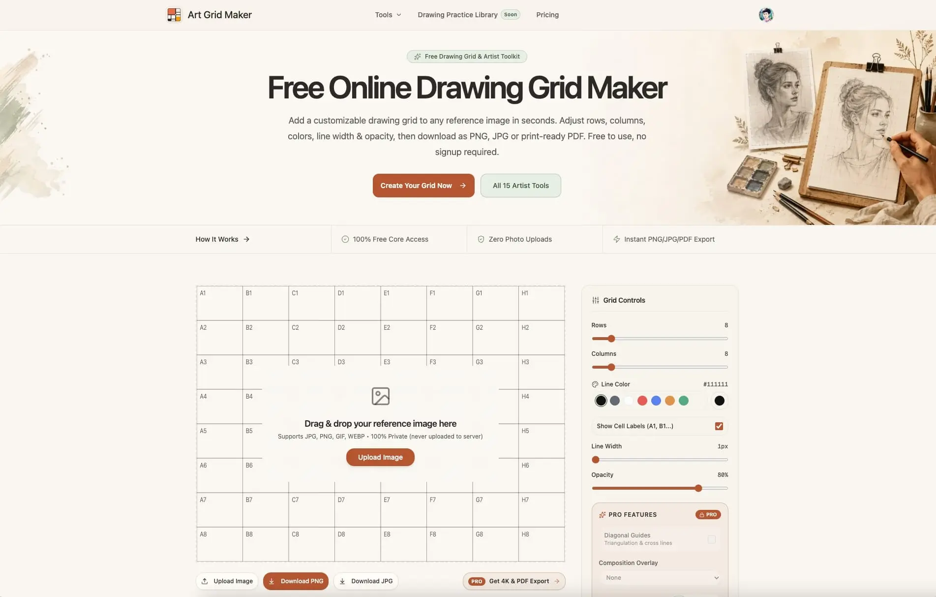 Screenshot 4 of Art Grid Maker