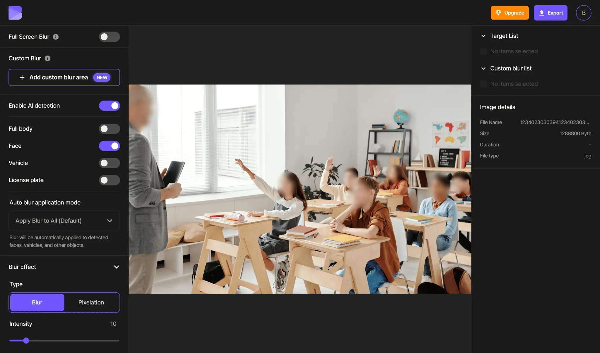 Screenshot 2 of BlurMe