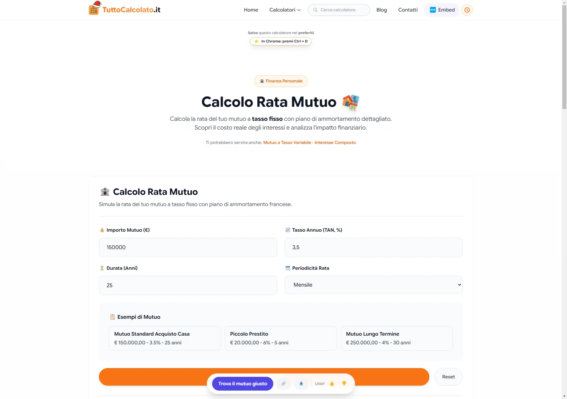 Screenshot 2 of TuttoCalcolato.it