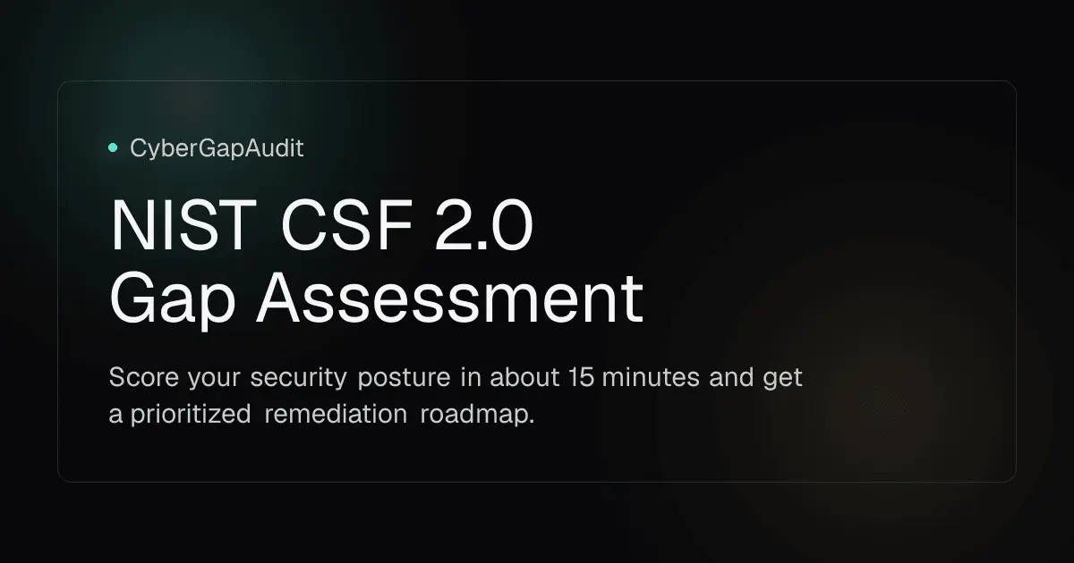 Screenshot 1 of CyberGapAudit