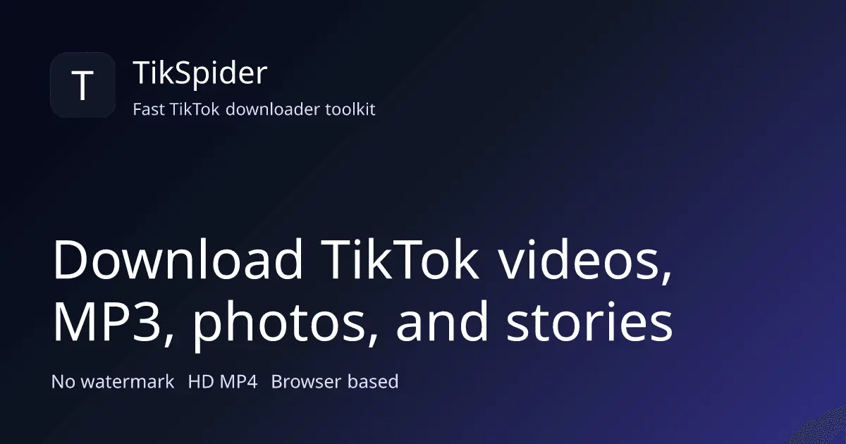 Screenshot 1 of TikSpider