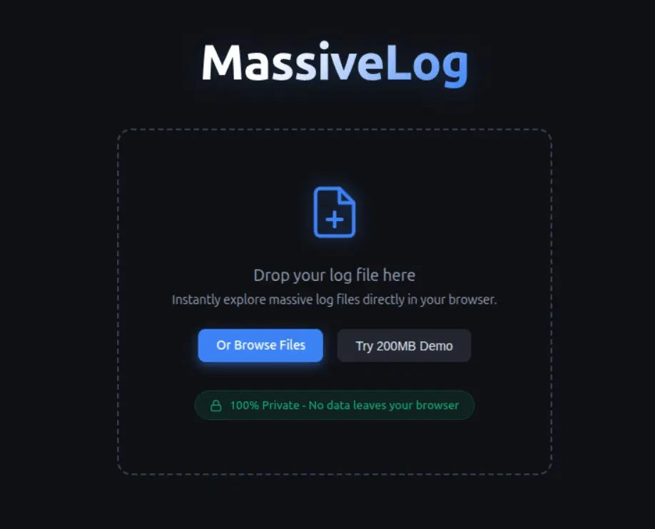 Screenshot 1 of MassiveLog