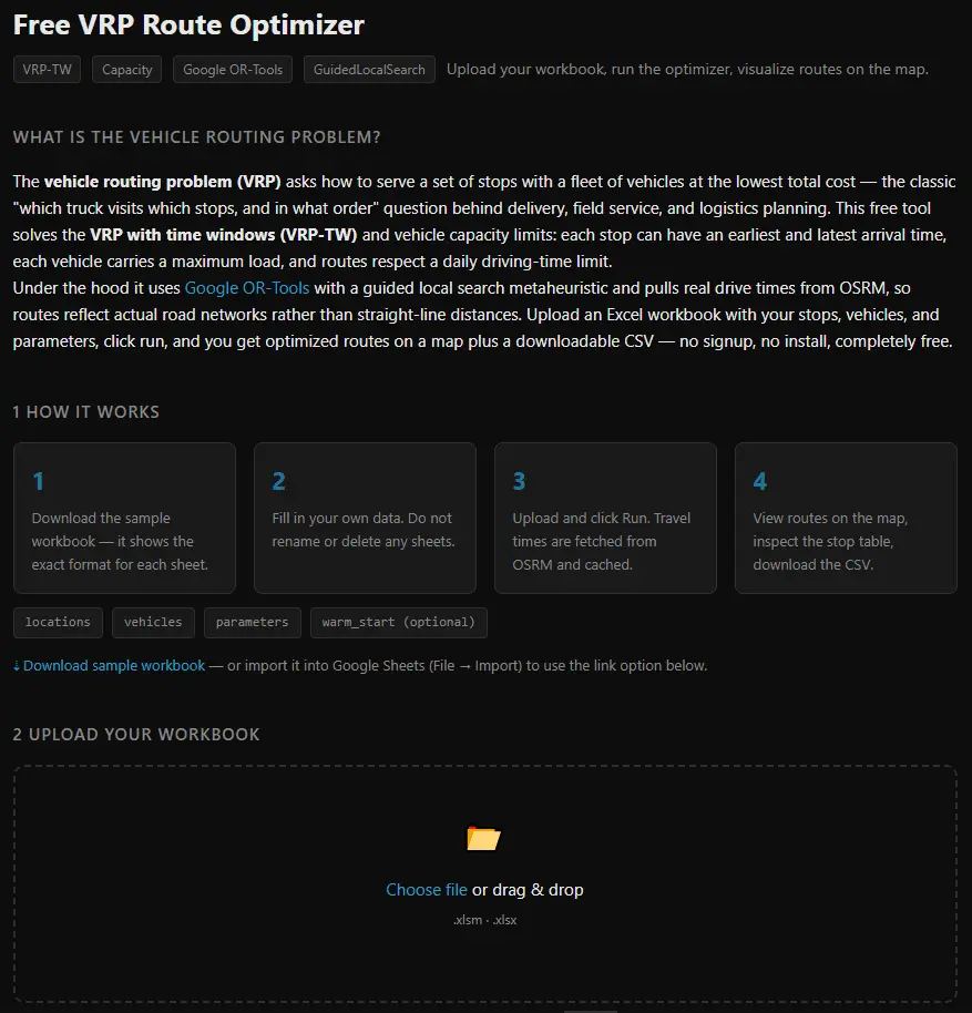 Screenshot 3 of VRP Route Optimizer