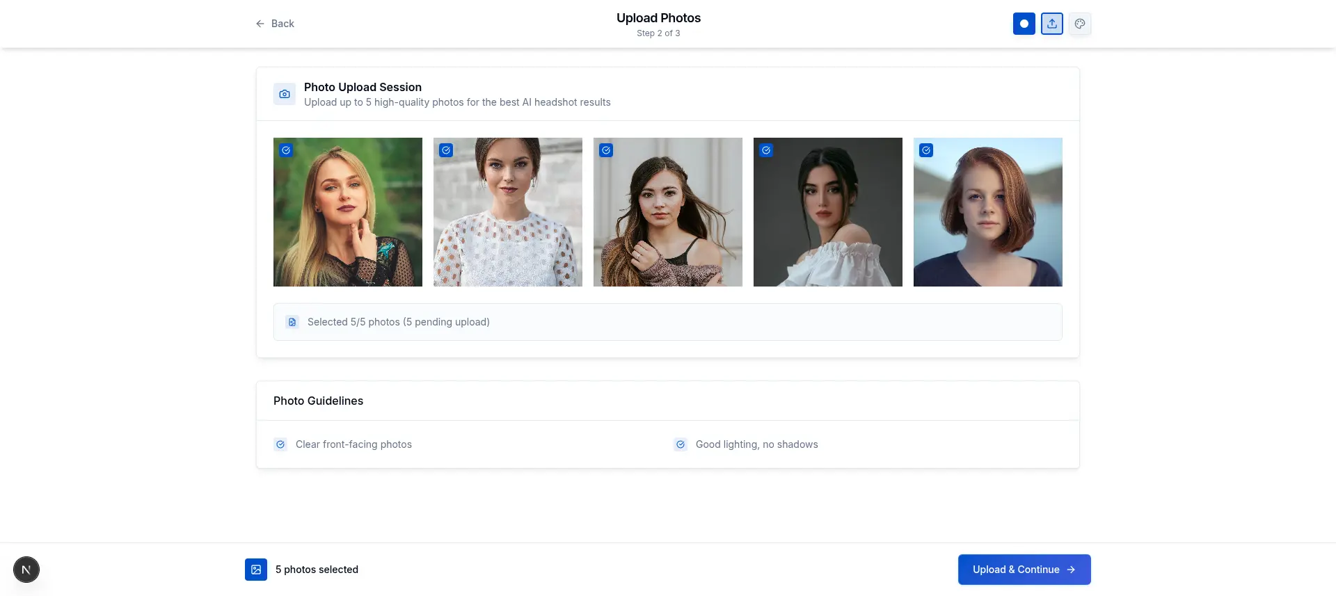 Screenshot 2 of HeadshotBook