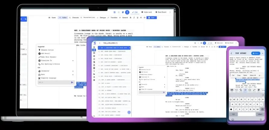 Screenshot 8 of AI Script Breakdown Software| Studiovity