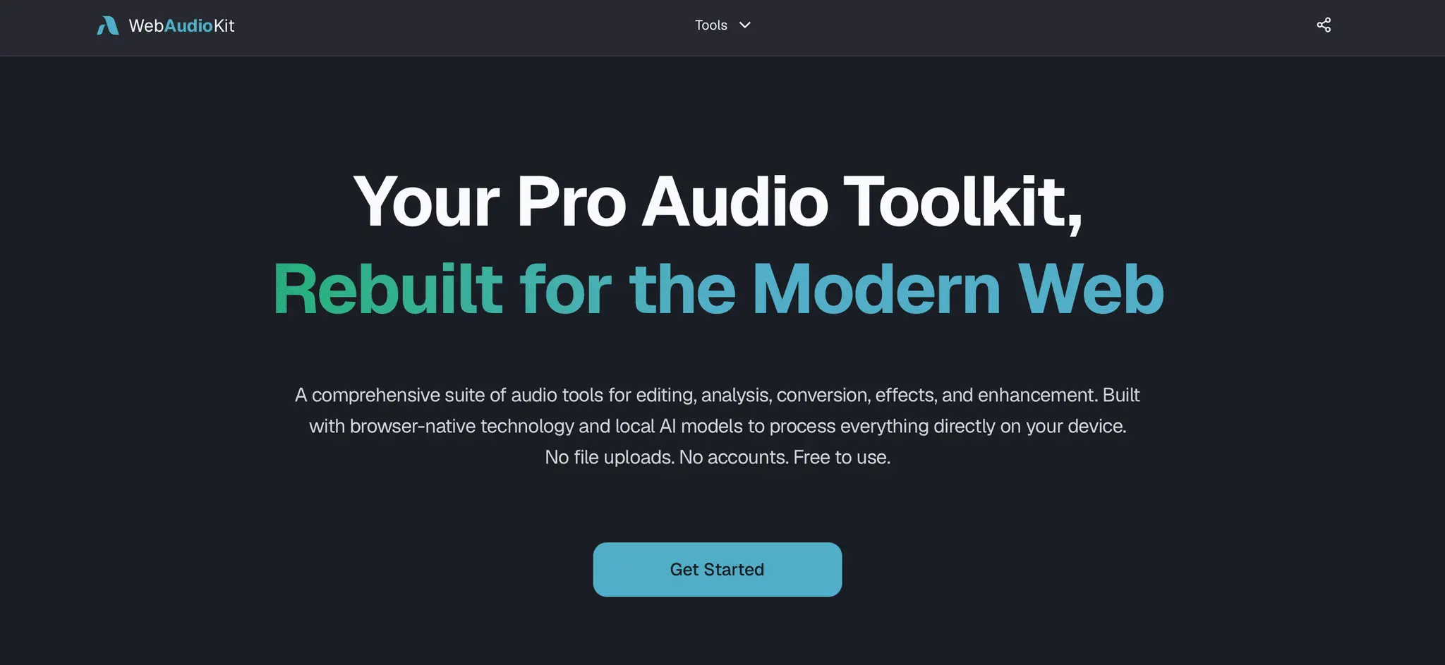 Screenshot 1 of WebAudioKit