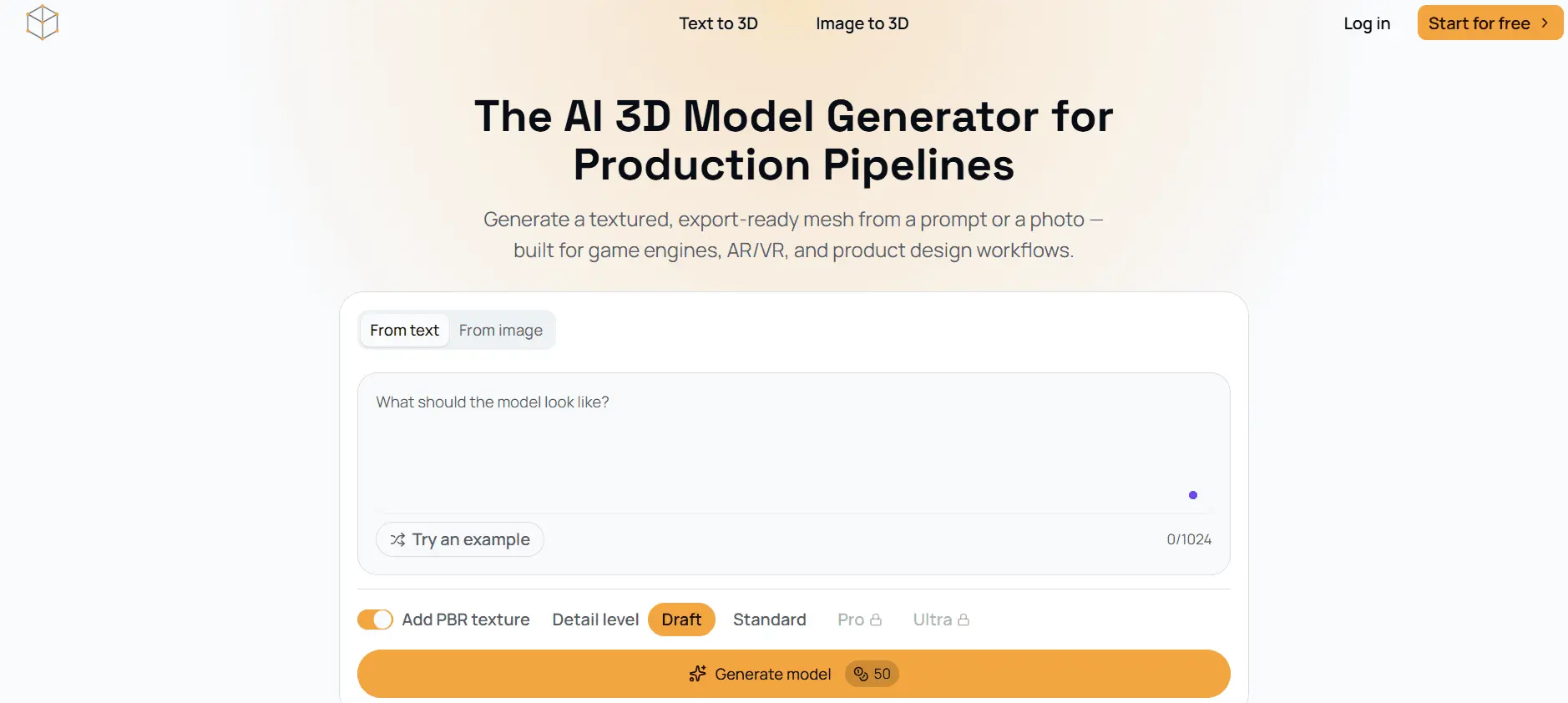 Screenshot 1 of ModelGenerator