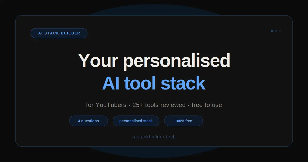 Screenshot 1 of AI Stack Builder for YouTubers