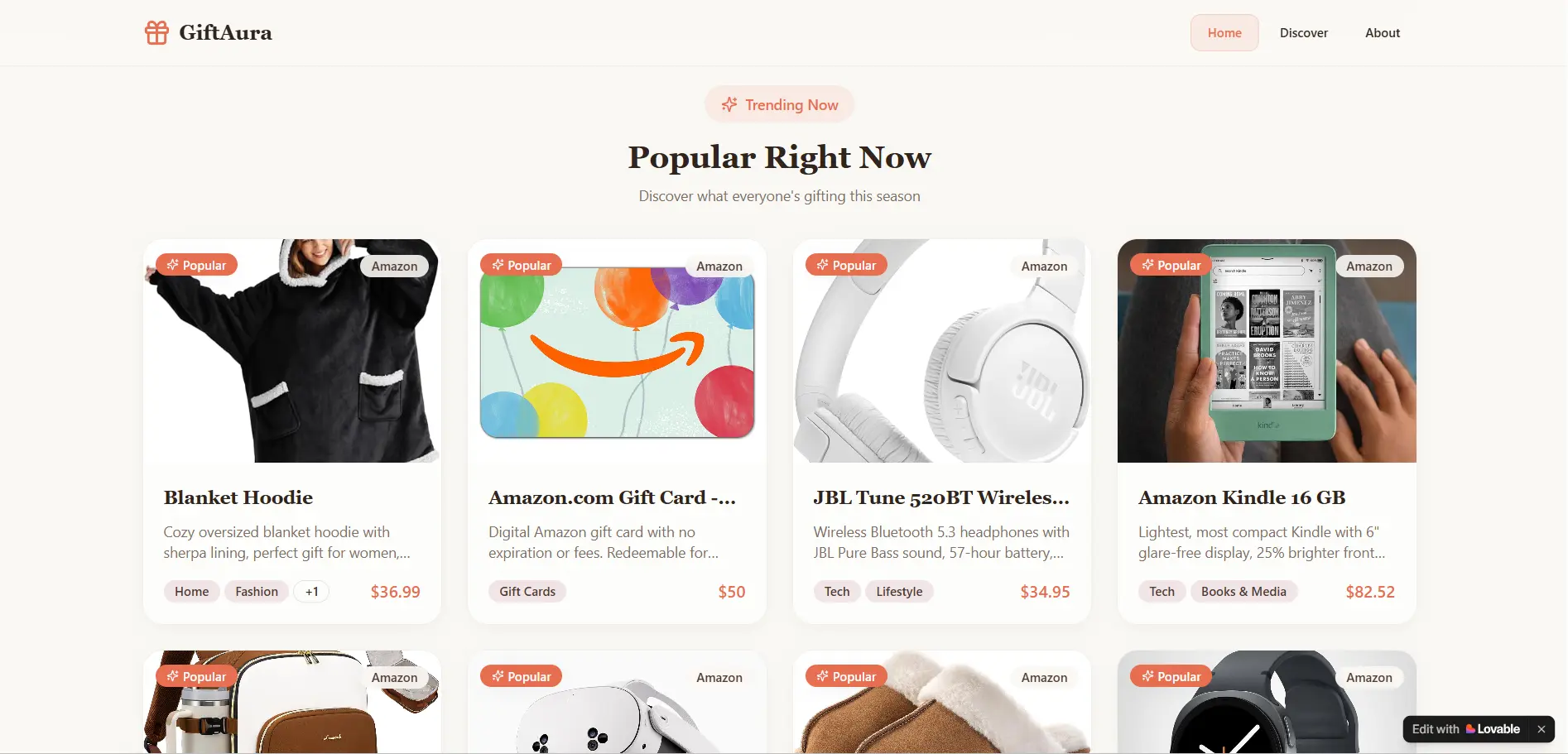 Screenshot 1 of GiftAura AI