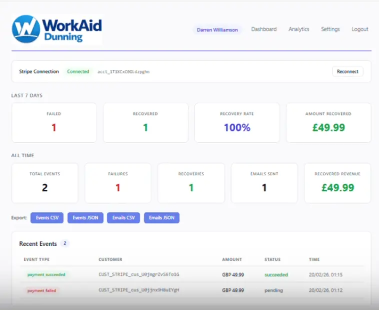 Screenshot 3 of WorkAid Dunning