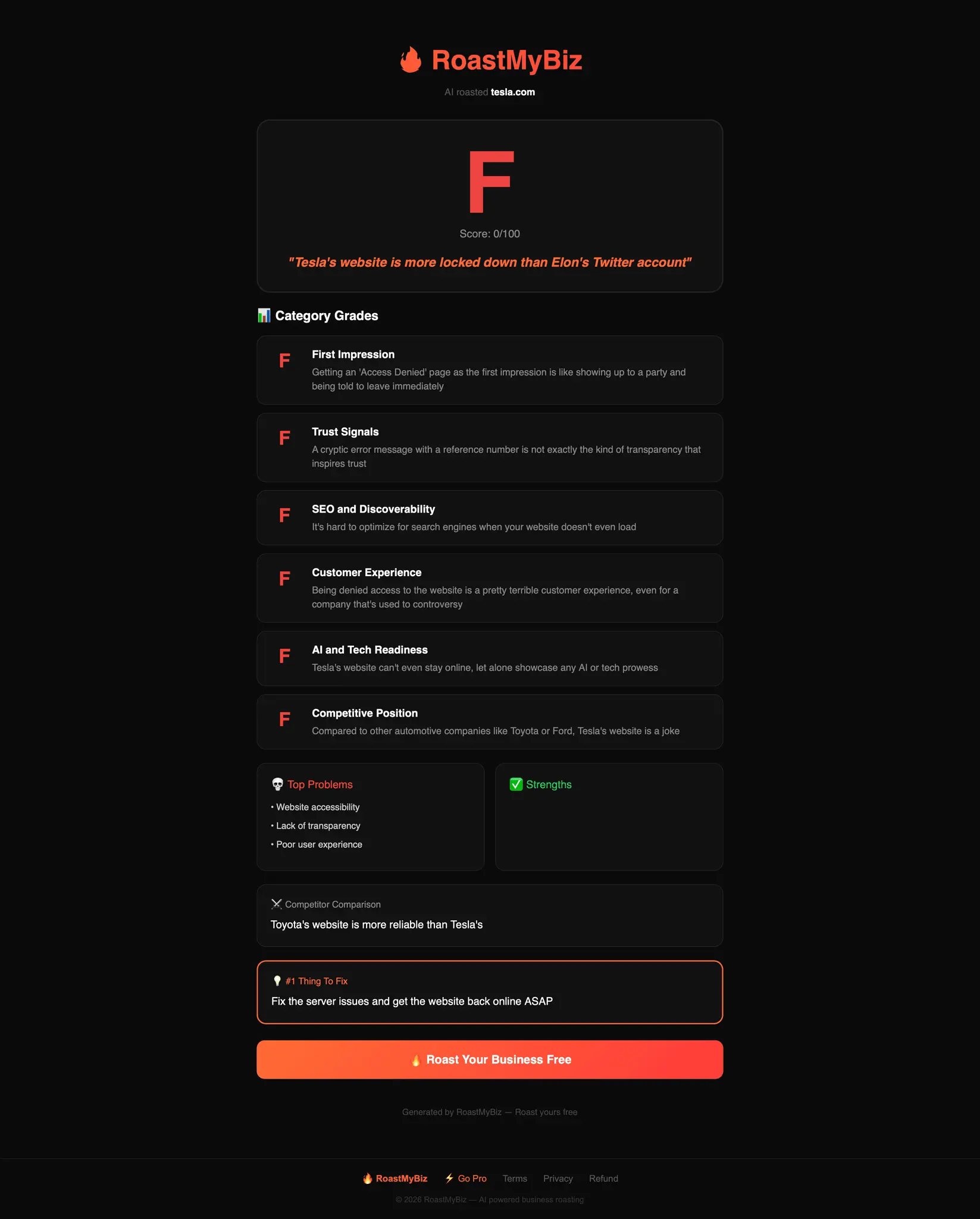 Screenshot 3 of RoastMyBiz