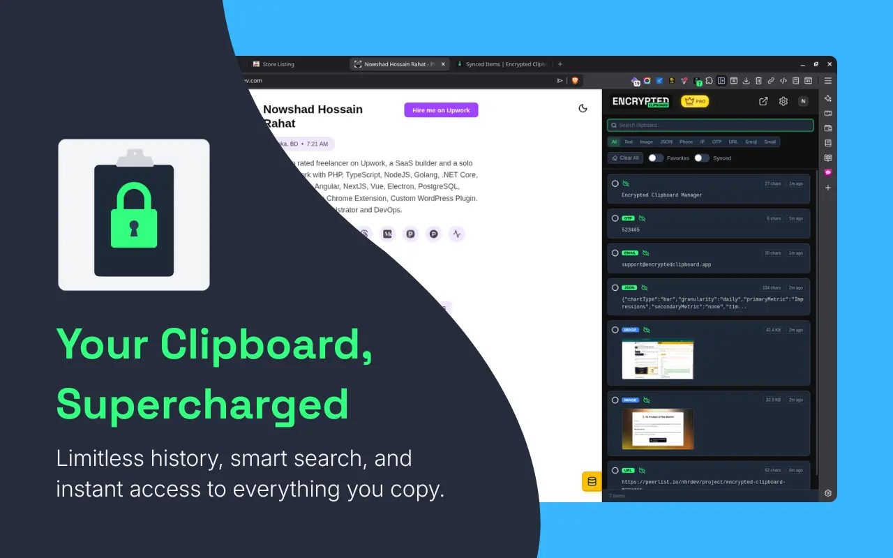 Screenshot 2 of Encrypted Clipboard Manager