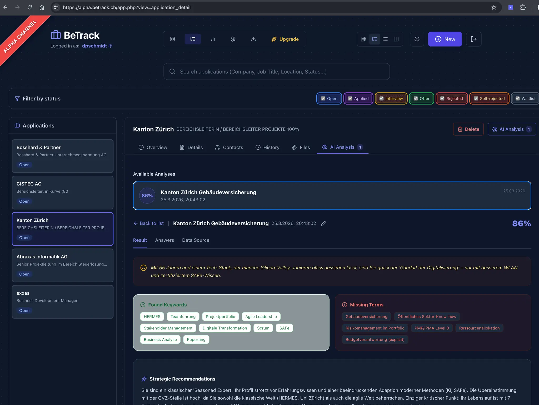 Screenshot 1 of BeTrack