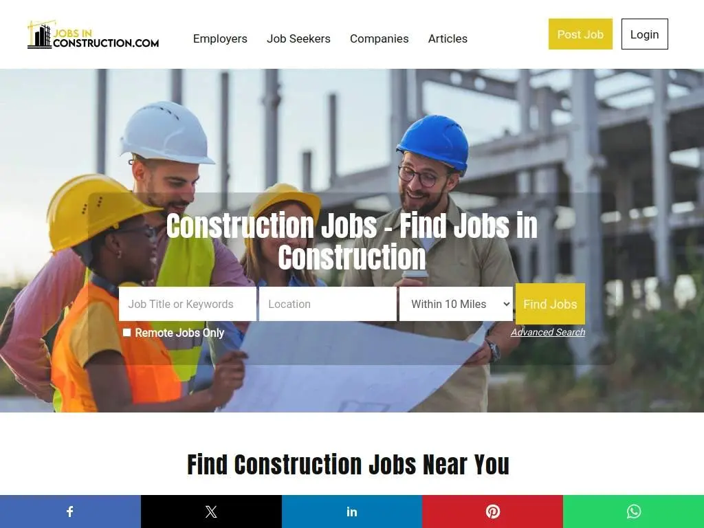 Screenshot 1 of JobsInConstruction