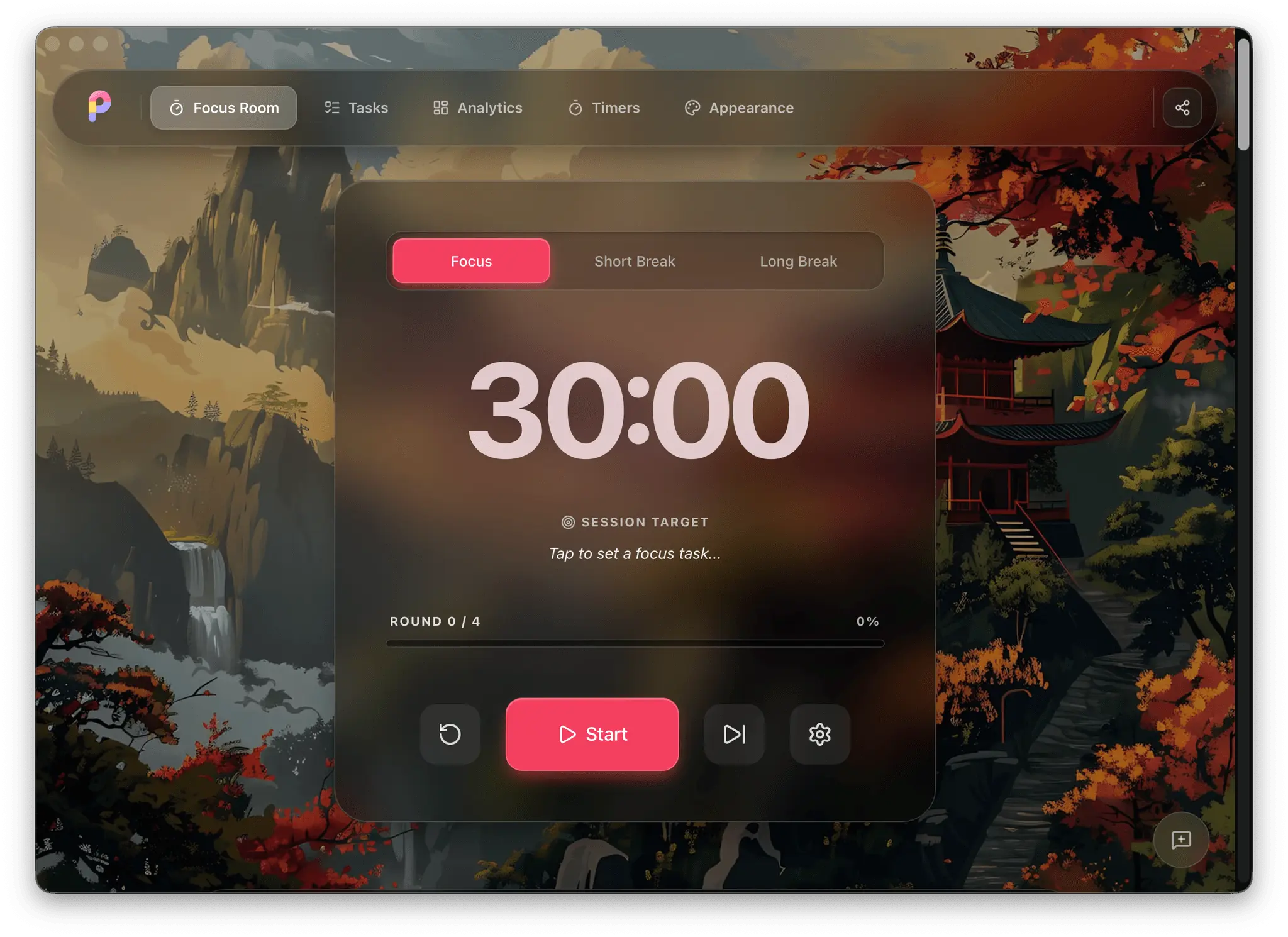Screenshot 1 of Pomodoro.in