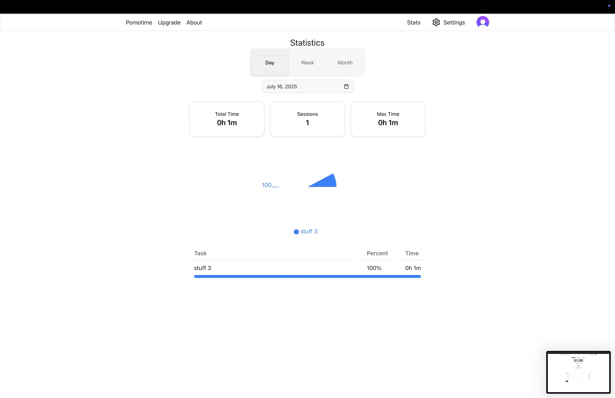 Screenshot 3 of Pomotime