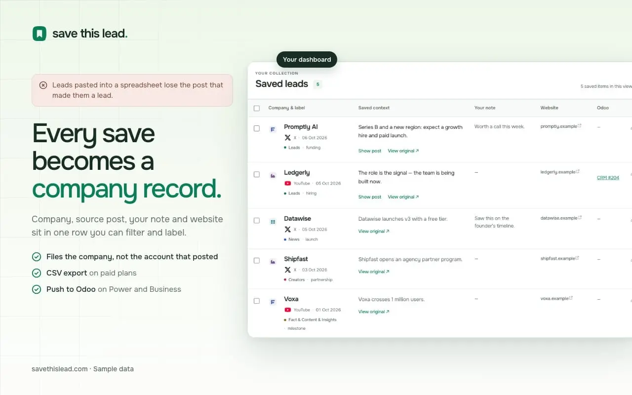 Screenshot 2 of Save This Lead