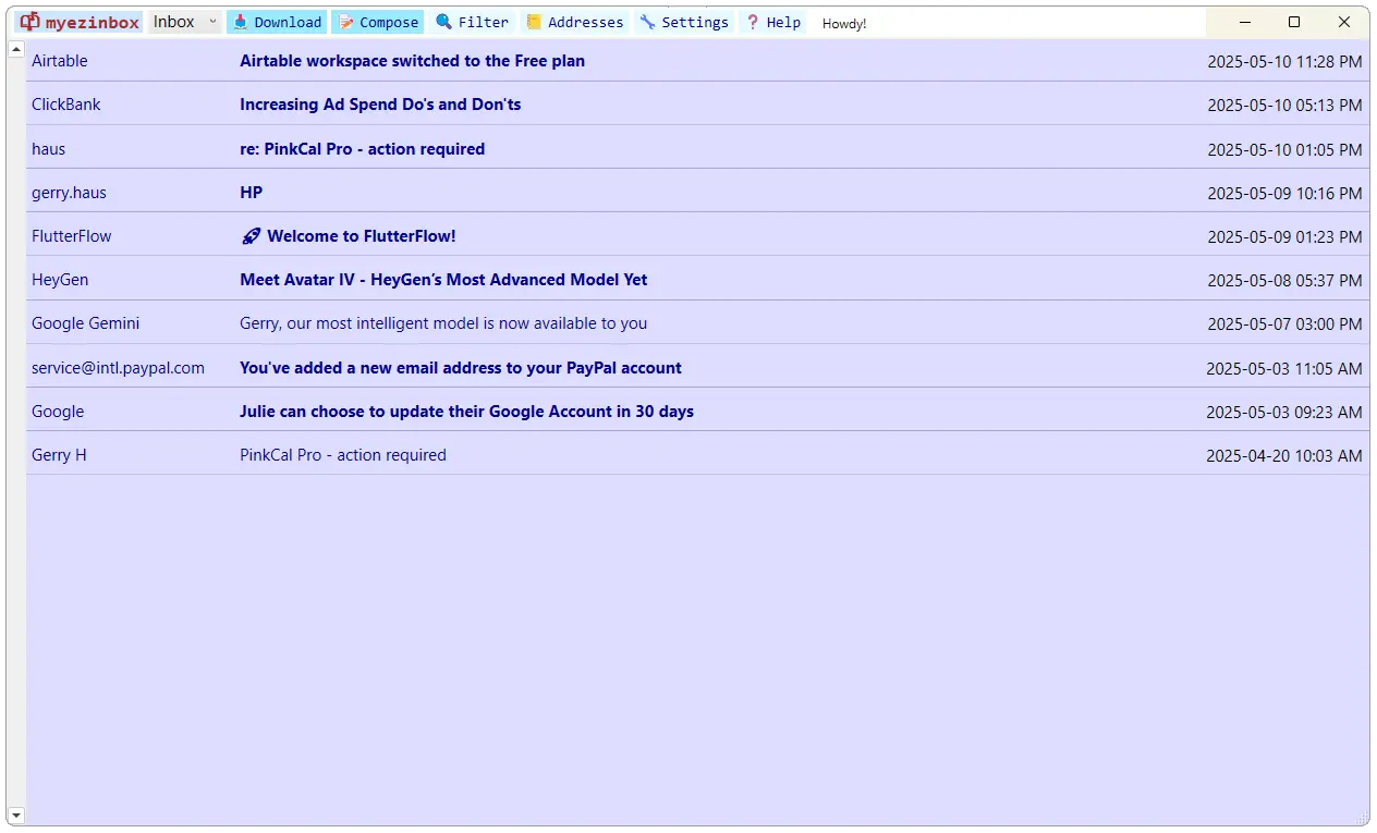 Screenshot 1 of MyEzInbox