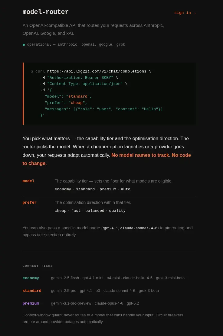 Screenshot 2 of Model Router