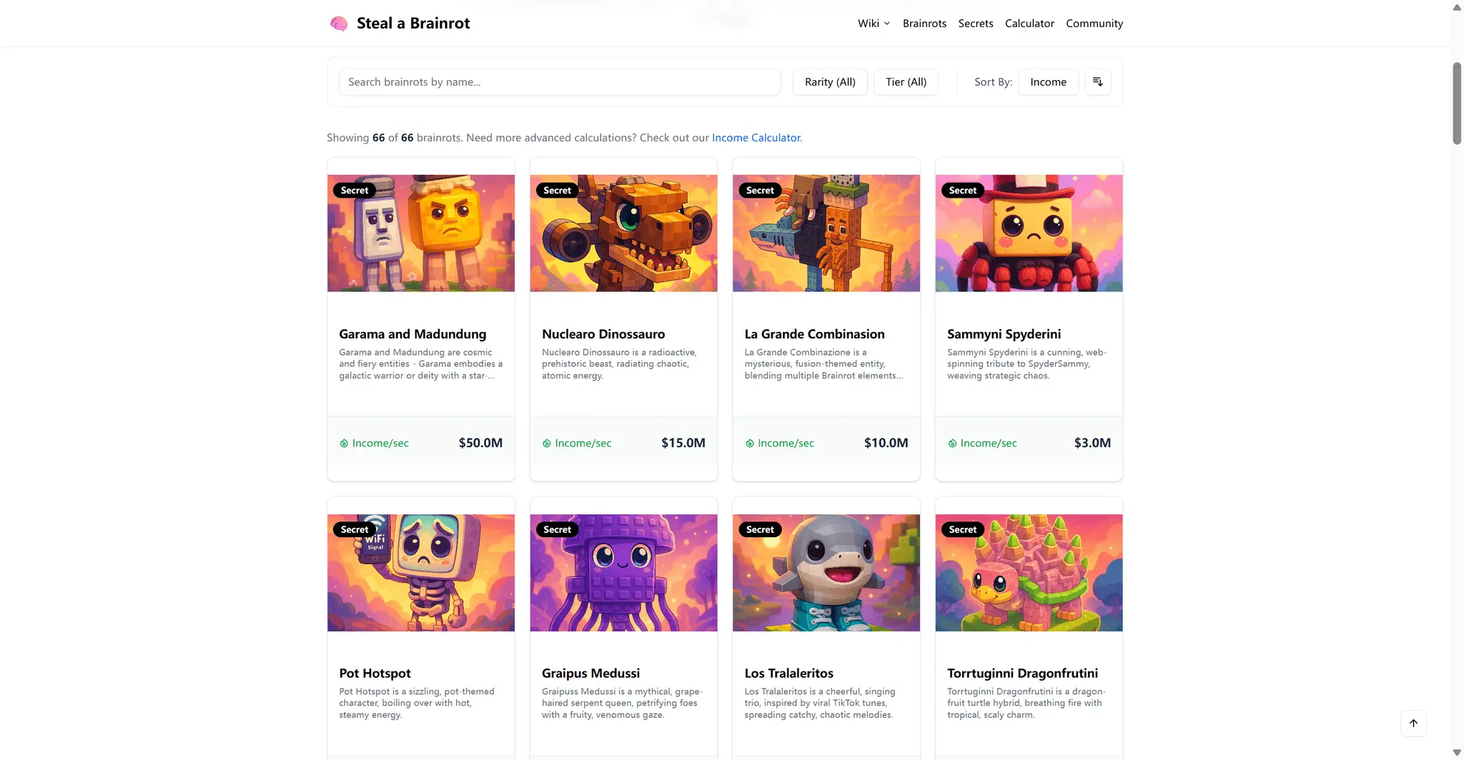 Screenshot 1 of Steal a Brainrot fan