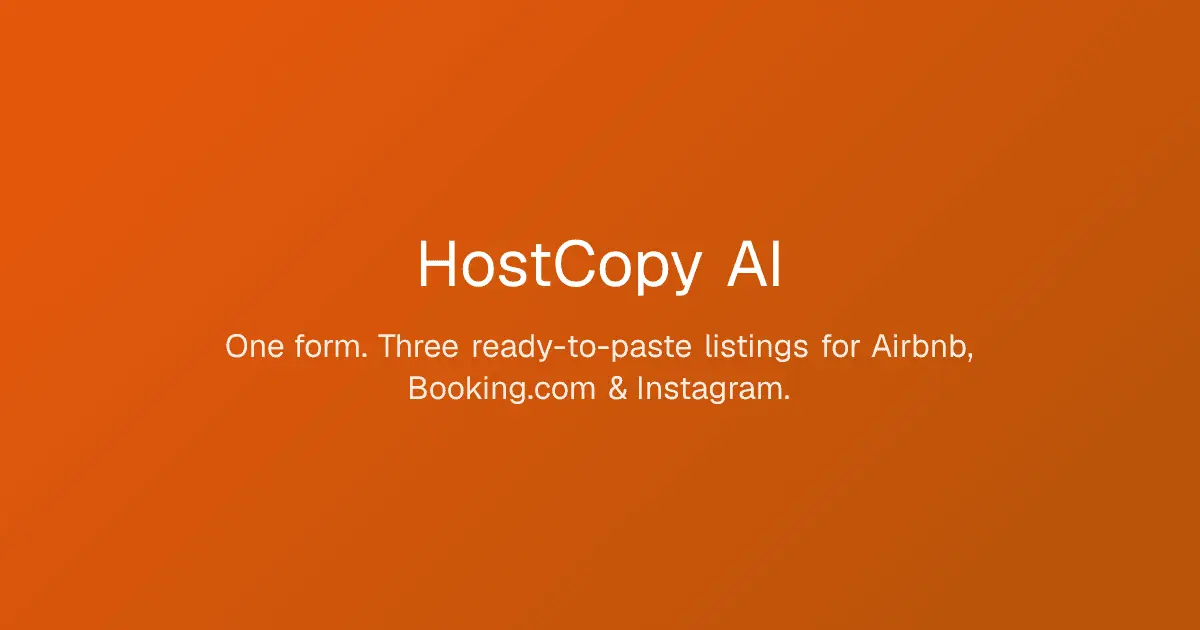 Screenshot 1 of HostCopy AI