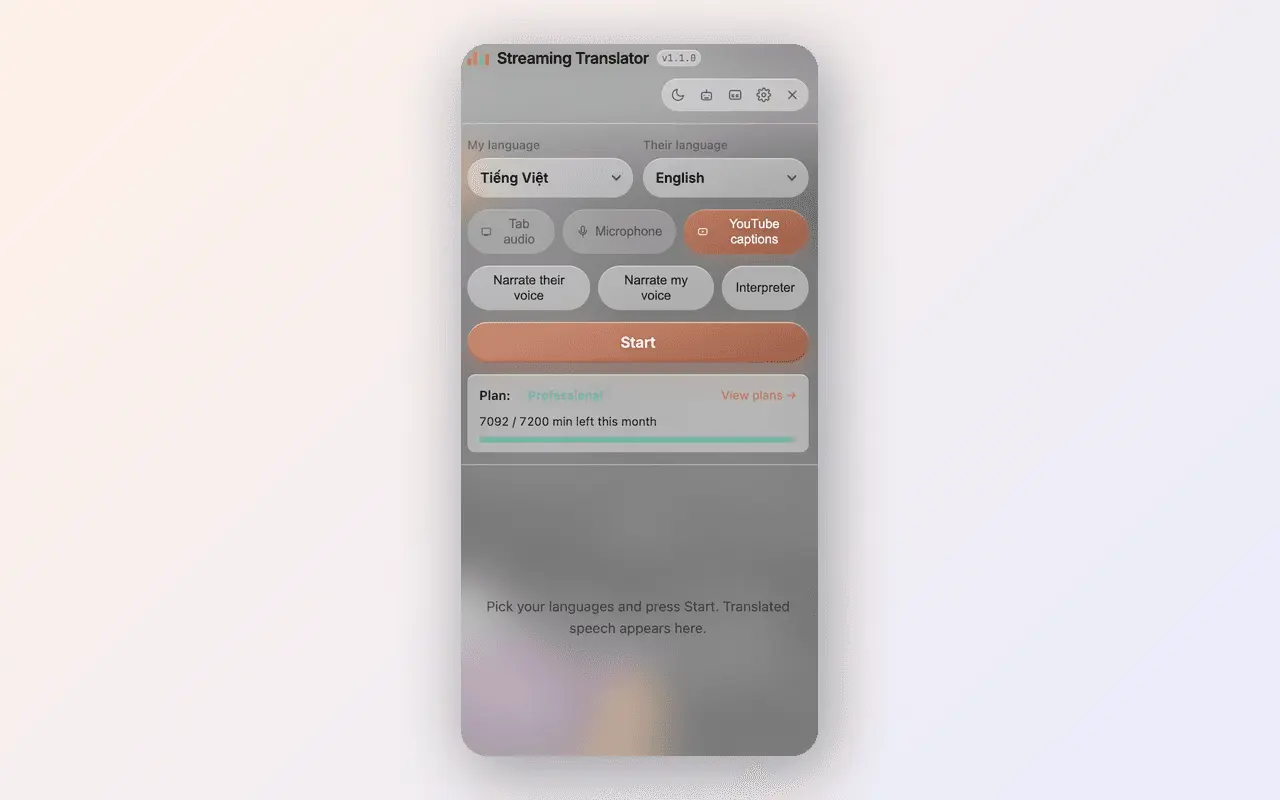 Screenshot 4 of Streaming Translator