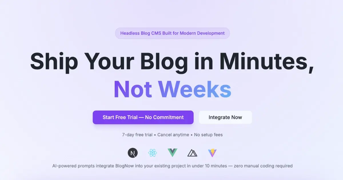 Screenshot 1 of BlogNow.Tech