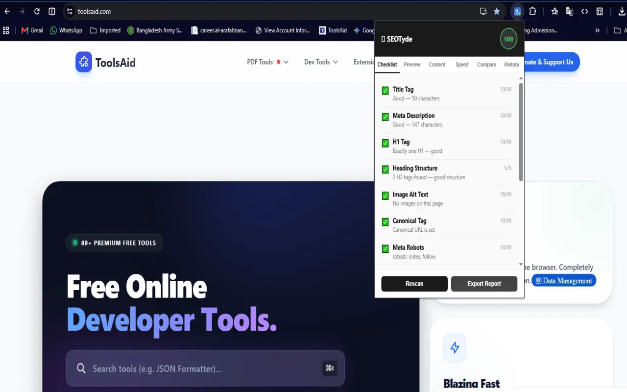 Screenshot 2 of SEOTyde