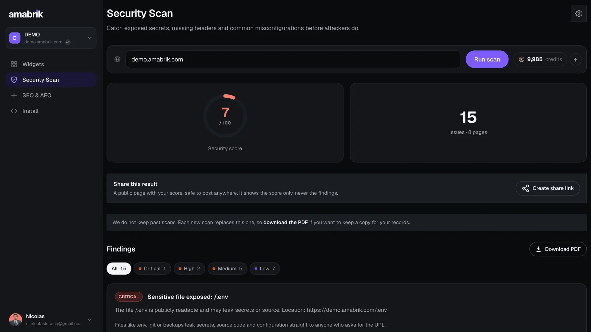 Screenshot 1 of Amabrik