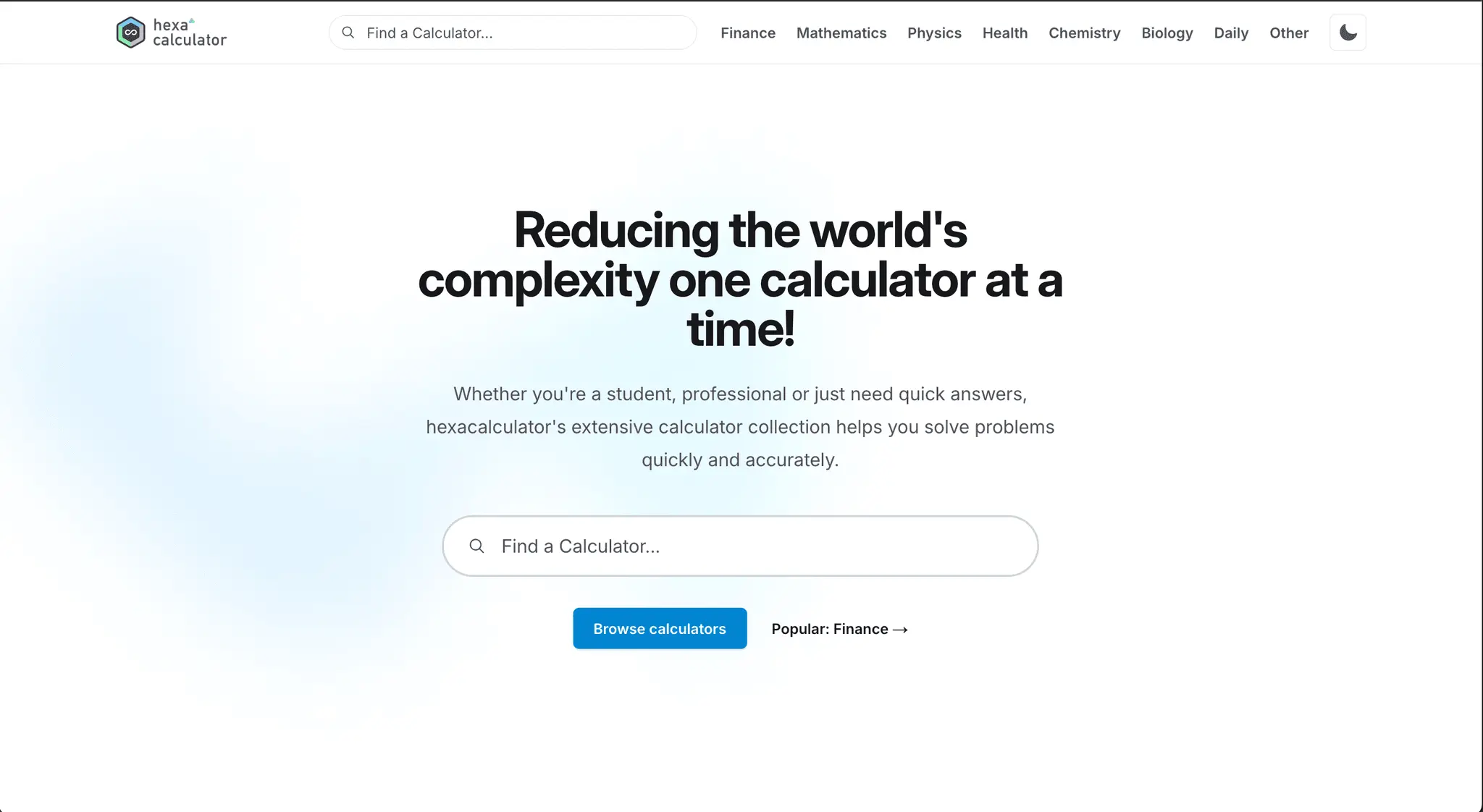 Screenshot 1 of hexacalculator.com