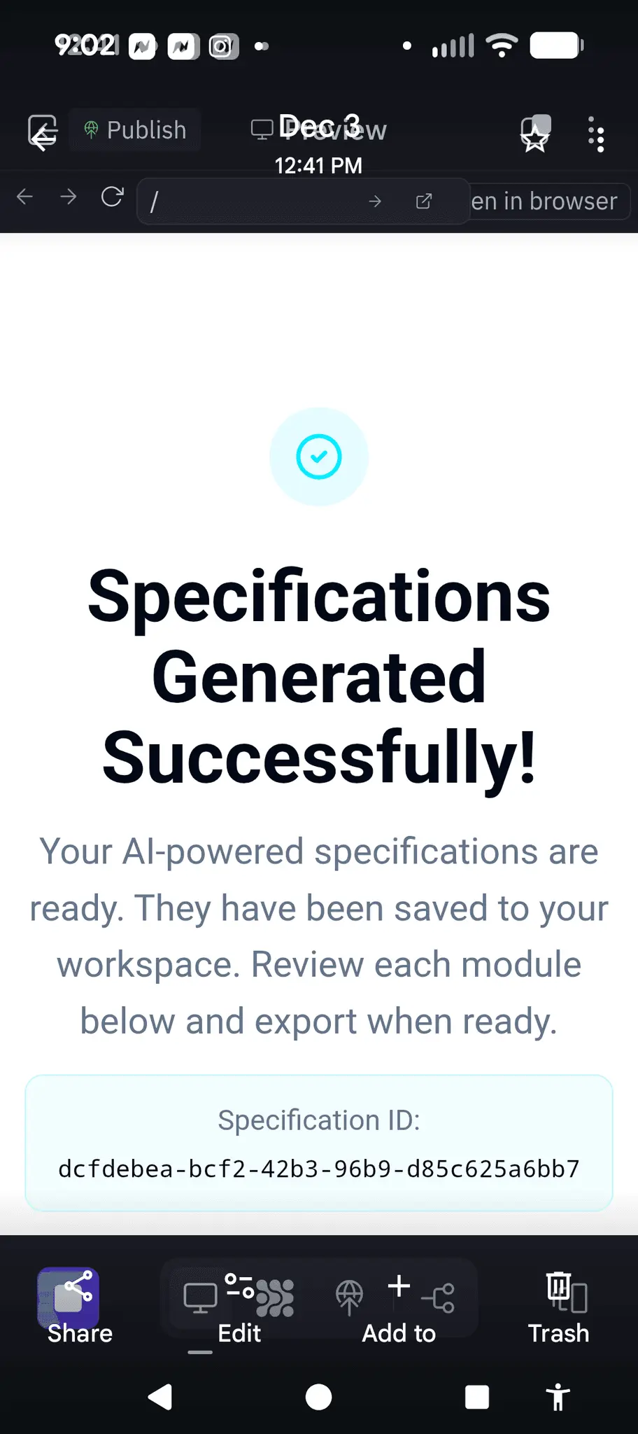 Screenshot 2 of ASSURE-CODE - Compliance Spec Assistant