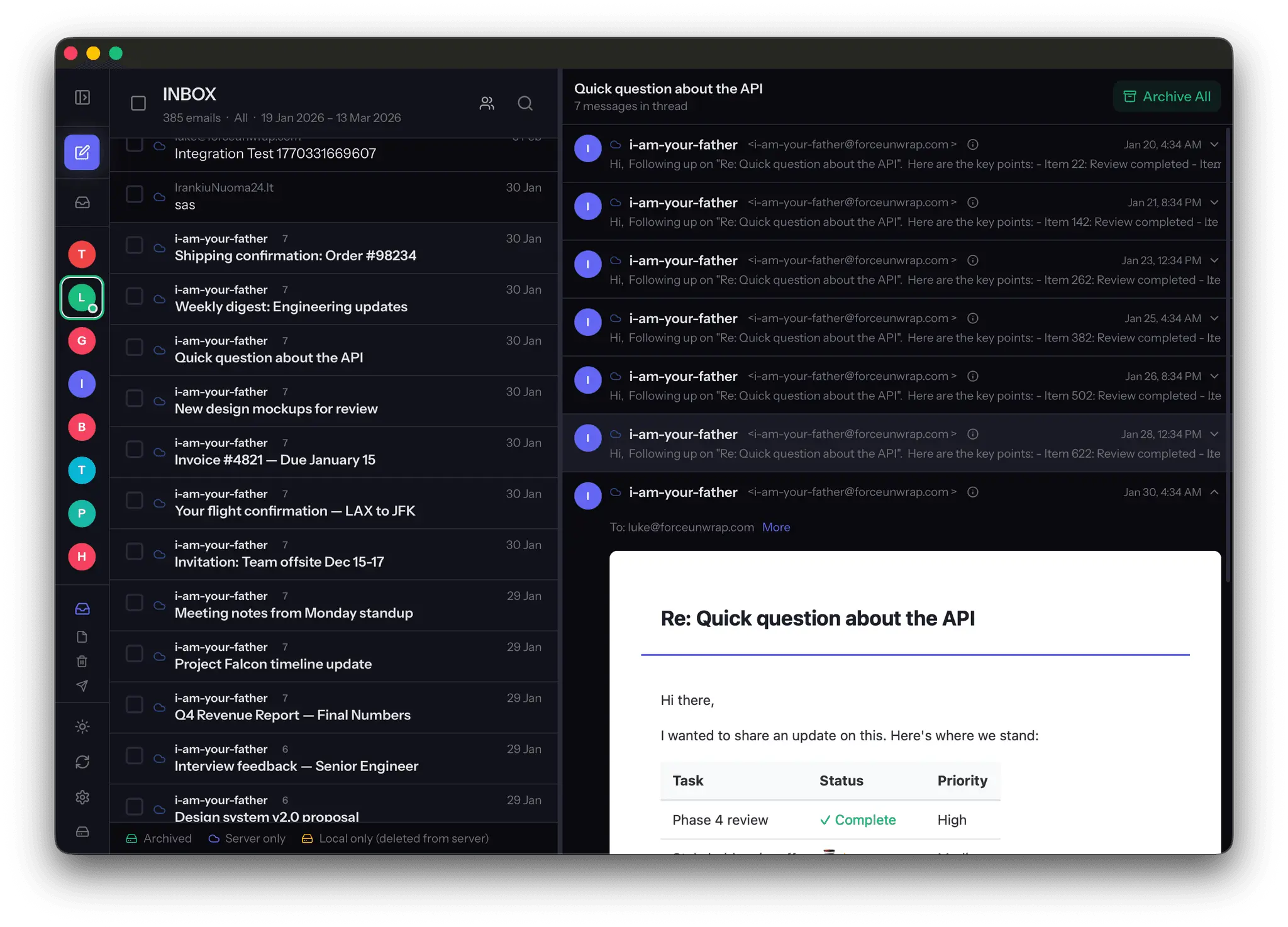 Screenshot 5 of MailVault
