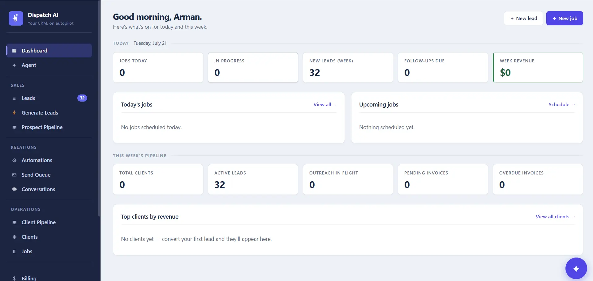Screenshot 1 of Dispatch AI