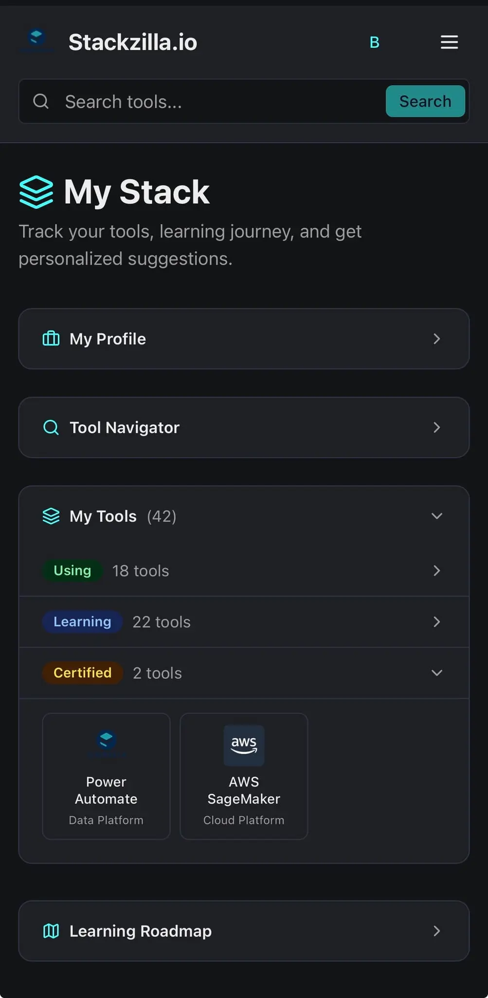 Screenshot 2 of Stackzilla.io