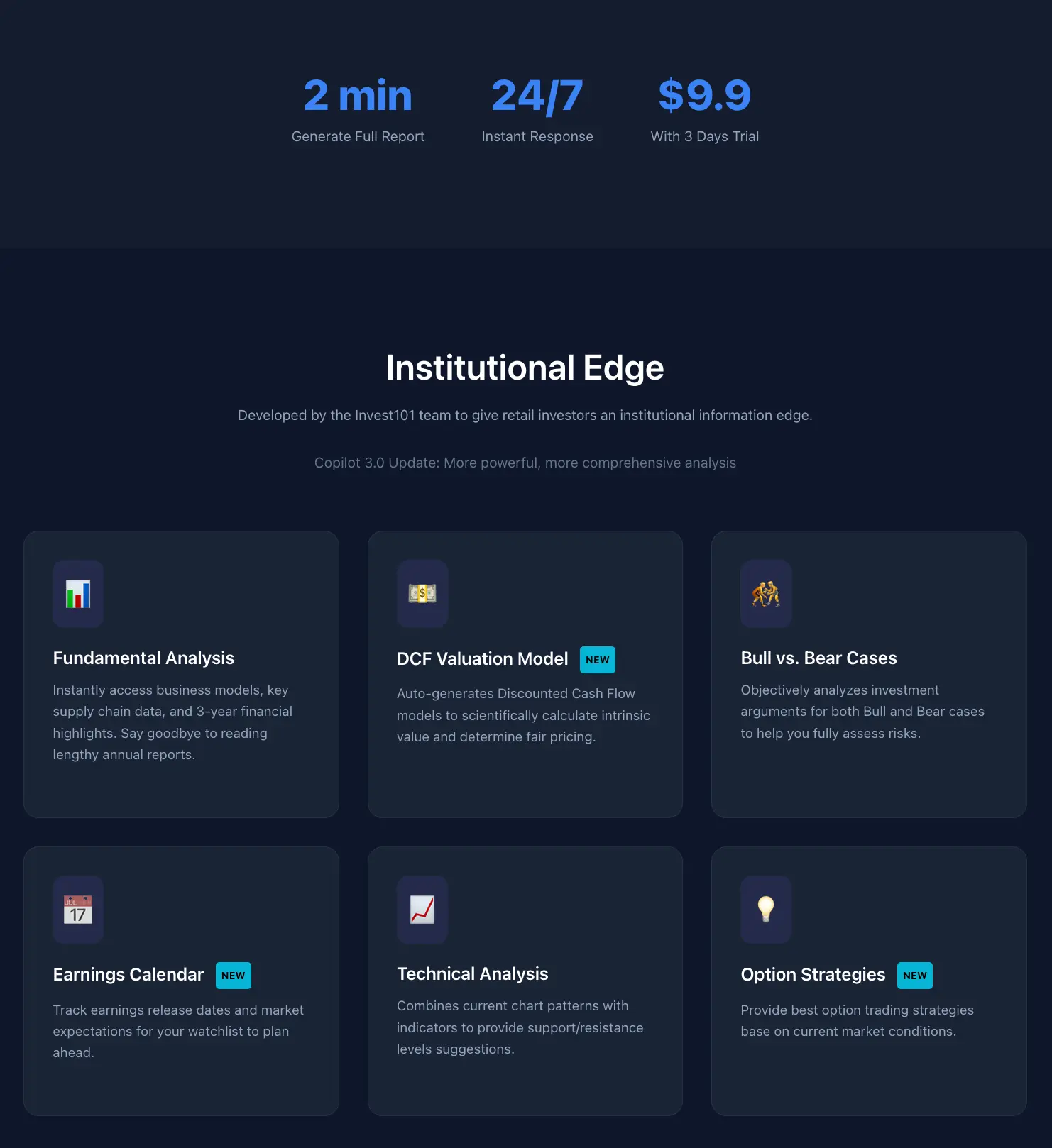 Screenshot 3 of Invest101 Copilot