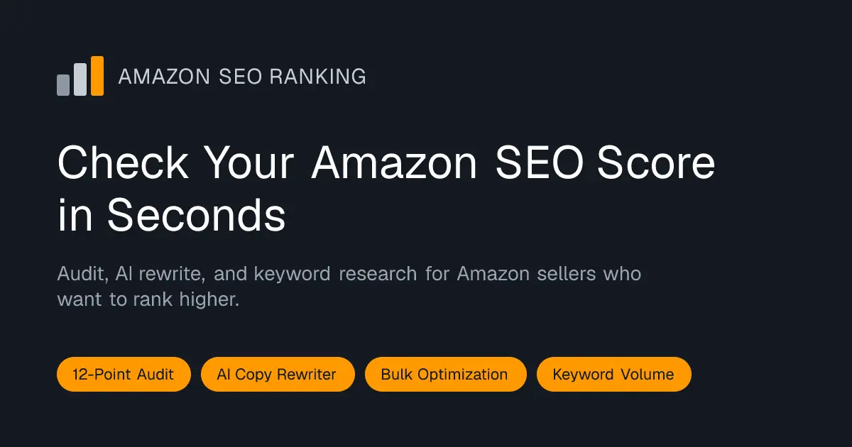 Screenshot 1 of Amazon SEO Ranking