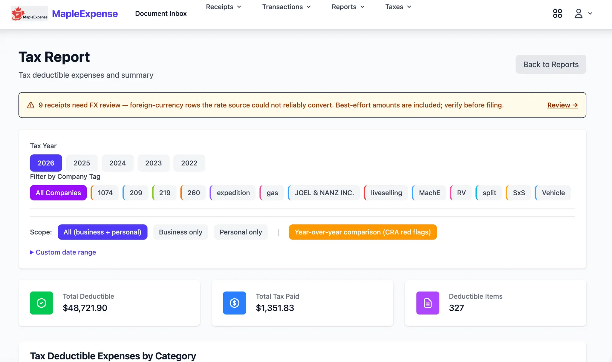 Screenshot 4 of MapleExpense