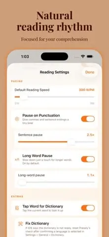 Screenshot 4 of Pressly Speed Reader